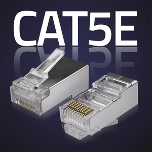 Qoltec 54554 RJ45 modulārais savienotājs | CAT5e | FTP | Apzeltīti kontakti | 100 gab.