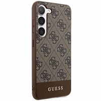 Guess 4G Stripe Collection viedtālruņa apvalks Samsung Galaxy S24+ - brūns