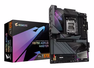 GIGABYTE AMD X870E SAM5 ATX DDR5 4 слота памяти PCIe 5.0 4xM.2 HDMI USB X870EAORUSMASTER