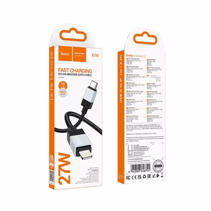 Кабель USB C – Lightning Hoco PD 27W 1 m X110 черный