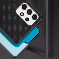 Dux Ducis Fino viedtālruņa apvalks, izgatavots no neilona materiāla, paredzēts Samsung Galaxy A73, melns