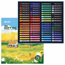 Eļļas pasteļkrāsu komplekts ARRTX, 72 krāsas