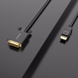 Orico XD-DTD DisplayPort–DVI, 4K kabelis, 3 m – melns