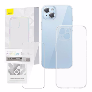 Набор прозрачный чехол и закалённое стекло Baseus Corning для iPhone 14 Plus