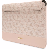 Guess 4G Stripe Metal Logo apvalks 14" klēpjdatoram - rozā