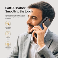 DUX DUCIS viedtālruņa apvalks RAFI II MAG ar statīvu saderīgs ar MagSafe SAMSUNG A35 melns