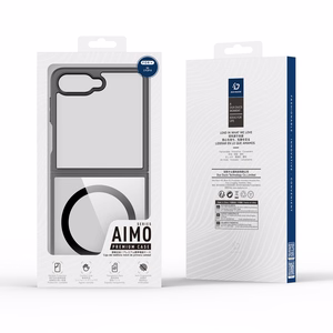 Ar MagSafe saderīgs DUX DUCIS AIMO MAG maciņš SAMSUNG Z Flip 8, melns