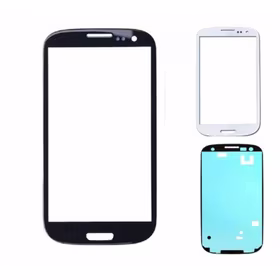 Outer Screen Glass Compatible With Samsung I9300 S3 Red HQ
