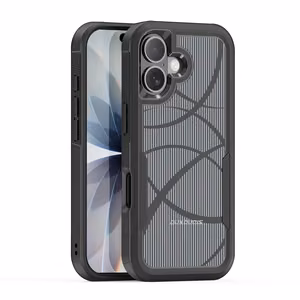 Korpuss Dux Ducis Shld Apple iPhone 17 melns (Rhythm Pattern)