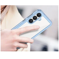 Kosmosa apvalks ar gēla rāmi Samsung Galaxy S25 - zils