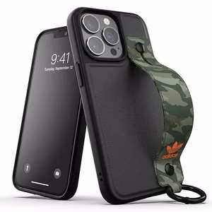 Adidas OR Viedtālruņa apvalks ar siksniņu iPhone 13 Pro /13 6.1" melns-zaļš/melns-zaļš 47111