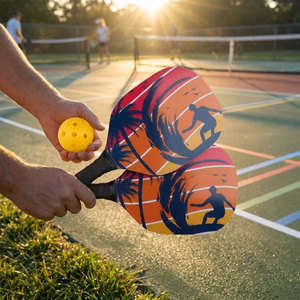 Eddy Toys 3 daļu piklbola komplekts ar raketēm un bumbiņu