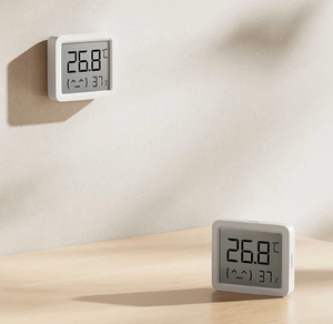 Xiaomi Smart Temperature and Humidity Monitor 3 Mini QBH4312GL – kompakts temperatūras un mitruma monitors, balts
