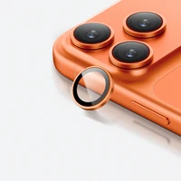 AmazingThing AR safīra kameras objektīva stikls iPhone 17 Pro / Pro Max - ar oranžu rāmi