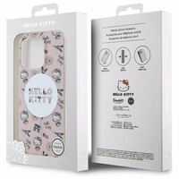 Hello Kitty IML Visur Parīze magnētiskais iPhone 16 Pro viedtālruņa apvalks - rozā