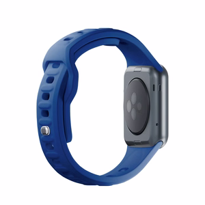 3mk silikona siksniņa Apple Watch, 42/44/45/46/49 mm, zils, lielais izmērs