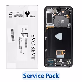 ServicePack LCD displejs SAMSUNG S21 Plus G996B GH82-27268A Melna