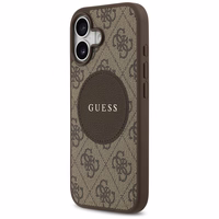 Guess 4G Circle Classic Logo Magnētiskais viedtālruņa apvalks iPhone 17 - brūna