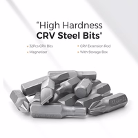 UF-TOOLS - Digitālais pistoles tipa elektriskais skrūvgriezis komplekts 36in1