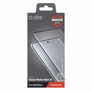 SBS Screenglass 4D rūdīts stikls priekš Xiaomi Redmi Note 15
