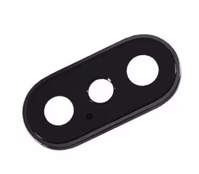 iPhone XS/XS Max lens priekš camera ar frame melns ORG