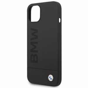 Viedtālruņa apvalks BMW BMHMP14MSLBLBK iPhone 14 Plus 6.7 "melns / melna cietais apvalks Silikona Paraksta Logotips Magnētiskais