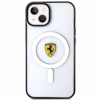 Ferrari FEHMP14SURKT iPhone 14 6.1" caurspīdīgs cietais viedtālruņa apvalks kontūras magnētiskais (MagSafe)