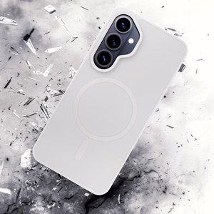 3mk Smoke MagCase balts – tālruņa vāciņš modelim Samsung Galaxy S26