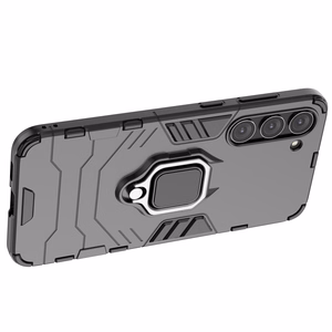 Ring Armor viedtālruņa apvalks Samsung Galaxy S23+ bruņots pārsegs magnētiskais turētājs gredzens melns