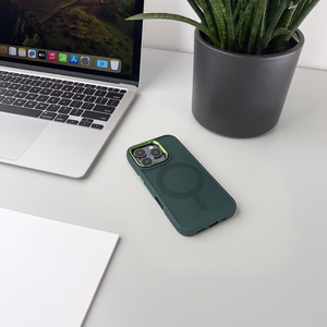 Wozinsky modes viedtālruņa apvalks ar MagSafe Samsung Galaxy S24 FE – zaļš