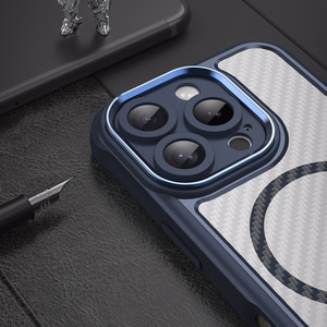 Leading Series MagSafe Silikoniskais apvalks iPhone 16 Pro - zils
