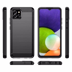 Carbon Case elastīgs apvalks Samsung A03S EU (166.5) melns