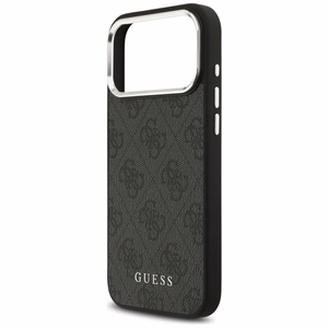 Guess 4G Classic Logo Magnētiskais viedtālruņa apvalks iPhone 17 Pro Max - melns