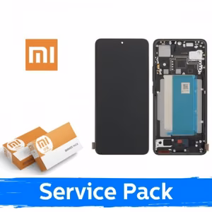 LCD дисплей для Xiaomi Poco F6 Pro 5G с рамкой / чёрный / (Service Pack)