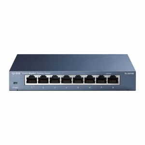 TP-Link TL-SG108 tīkla komutators nepārvaldāms L2 Gigabit Ethernet (10/100/1000) melna