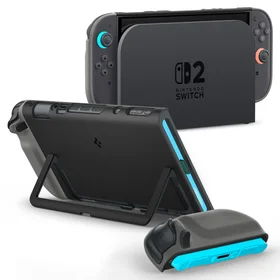 Spigen Nano Pop apvalks Nintendo Switch 2 konsolei - melns