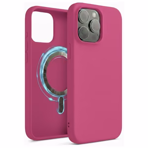 Vāciņš "TM MagSafe Silicone" iPhone 16 / Fuchsia /
