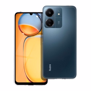 Caurspīdīgs viedtālruņa apvalks 2 mm XIAOMI Redmi 13C / POCO C65 (kameras aizsardzība) caurspīdīgs