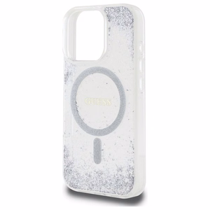 Guess Resin Gradient Glitter MagSafe case for iPhone 16 Pro - silver