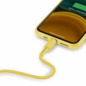 USB Cable Baseus "Colorful" Yellow "Lightning" 120cm