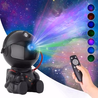 LED 3D galaktikas un zvaigžņu projektors Reach Mini Astronaut melns