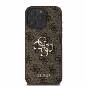 Guess 4G Lielā Logotipa viedtālruņa apvalks iPhone 16 Pro Max - brūna