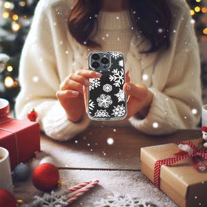 TEL PROTECT Ziemassvētku caurspīdīgs viedtālruņa apvalks Iphone 15 Pro Max Dizains 4