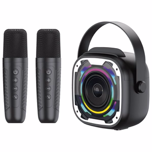 Blavec Портативная Bluetooth-колонка WS-08 Karaoke Idol — 8W с 2 микрофонами (WS08-2MB) чёрный