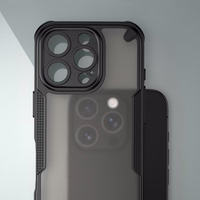 Defender Matēts maciņš for iPhone 16 Pro 6,3" melns
