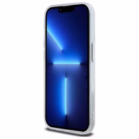 Karl Lagerfeld IML Metāla Choupette galva MagSafe apvalks iPhone 14 Pro - balts