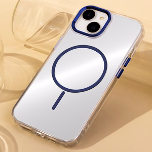 Clear Thin Mag case for iPhone 17 Air 6,6" blue