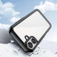 Outer Space viedtālruņa apvalks ar gēla rāmi iPhone 16 Plus - melns