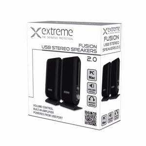 Extreme XP102 skaļruņi 2.0 kanāli 4 W melni