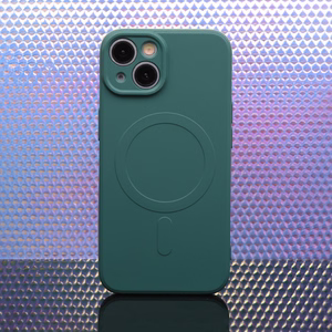 Simple Color Mag korpuss priekš iPhone 16 Plus 6,7" tumši zaļš